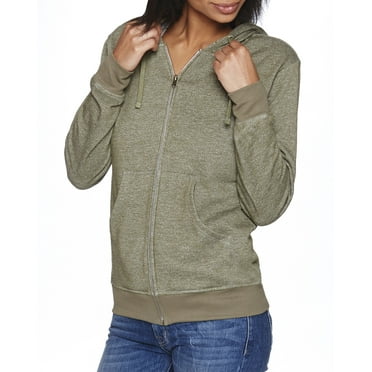 Clementine Adult French Terry Zip Hoody 9601 MID NVY/HTH 2XL Clementine Adult French Terry Zip Hoody 9601 MID NVY/HTH 2XL